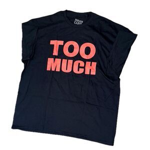 The Kid Laroi Too Much T-Shirt XXL Black Red Graphic Concert Merch Rap Tee